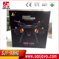 SJY-X8HG GPS drone com tela 5.8G FPV função de bloqueio alto, motor sem escova similar proteção de bateria fraca PK H501S Syma X8HG